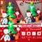 Costway 7.2 FT Inflatable Christmas Decoration Lighted Blow up Xmas Tree w/ Santa Claus